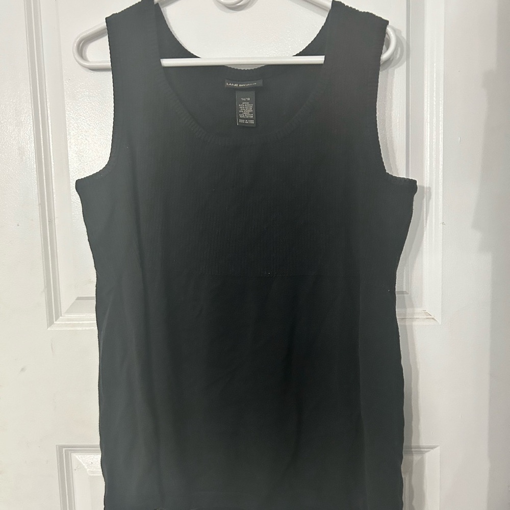 Black cotton tank that you can dress up. Lane Bryant.  Size 14/16.